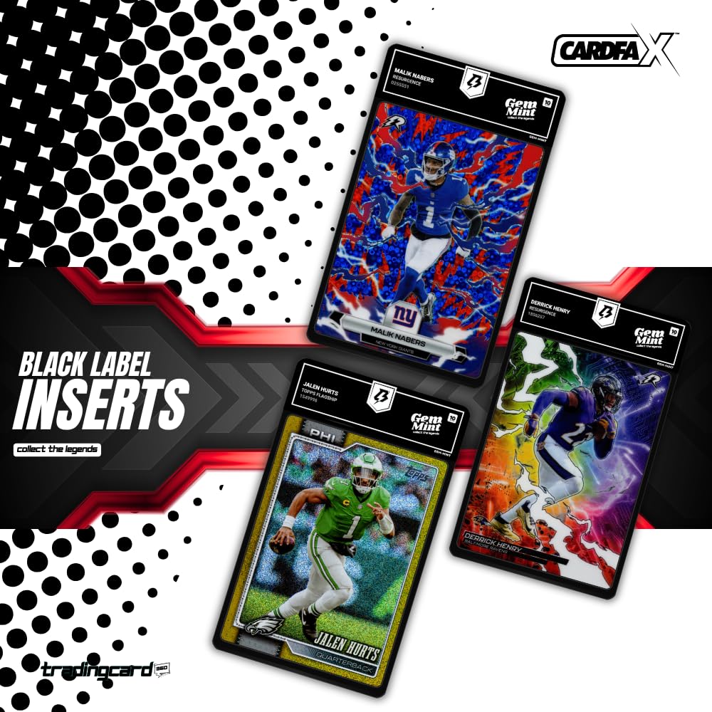 Black Label Football Mystery Box | 3 Gem-Mint 10 Graded Football Cards By TradingCard360®