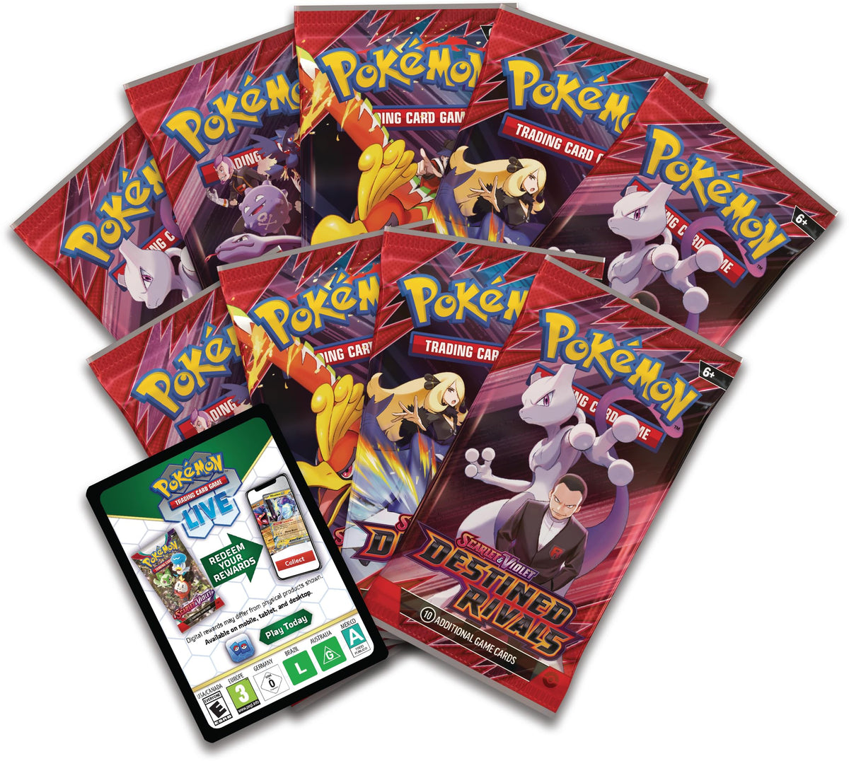 Pokemon TCG: Scarlet & Violet - Destined Rivals Elite Trainer Box - 9 Packs, Accessories, Promo