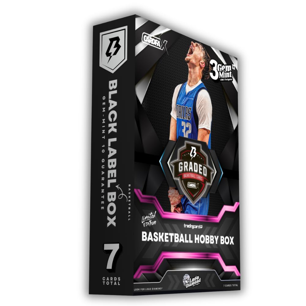 Black Label Basketball Hobby Box | 3 Gem-Mint 10 Graded Basketball Cards By TradingCard360®