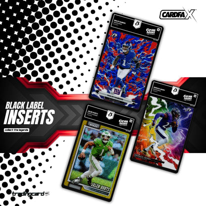 Black Label Football Mystery Box | 3 Gem-Mint 10 Graded Football Cards By TradingCard360®
