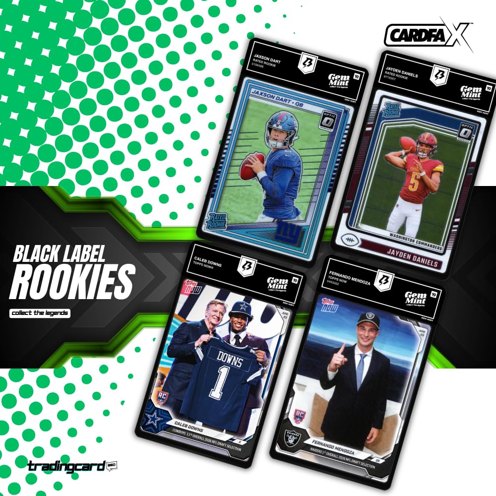 Graded 10 Football Cards | Gem Mint 10 Guarantee By TradingCard360®